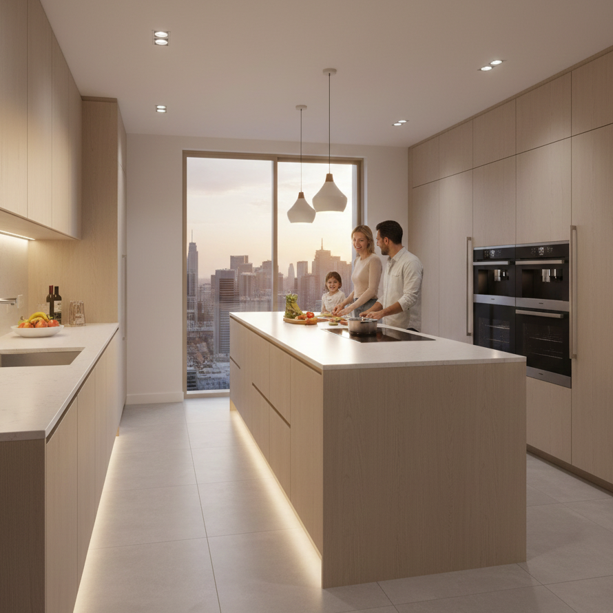Home kitchen remodel designed for better workflow and everyday functionality